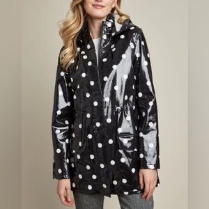 Elie Tahari Polka Dot Raincoat